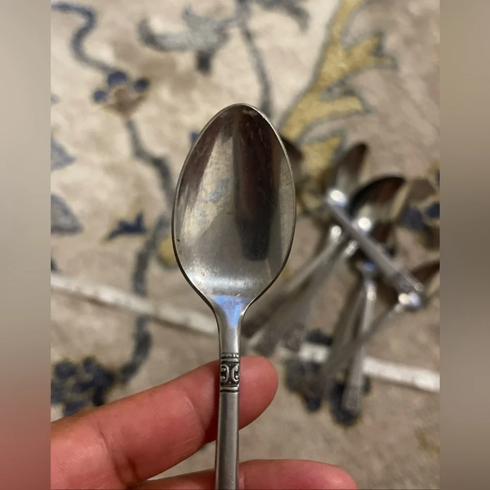 Set of 8 custom design stainless Japan spoons
